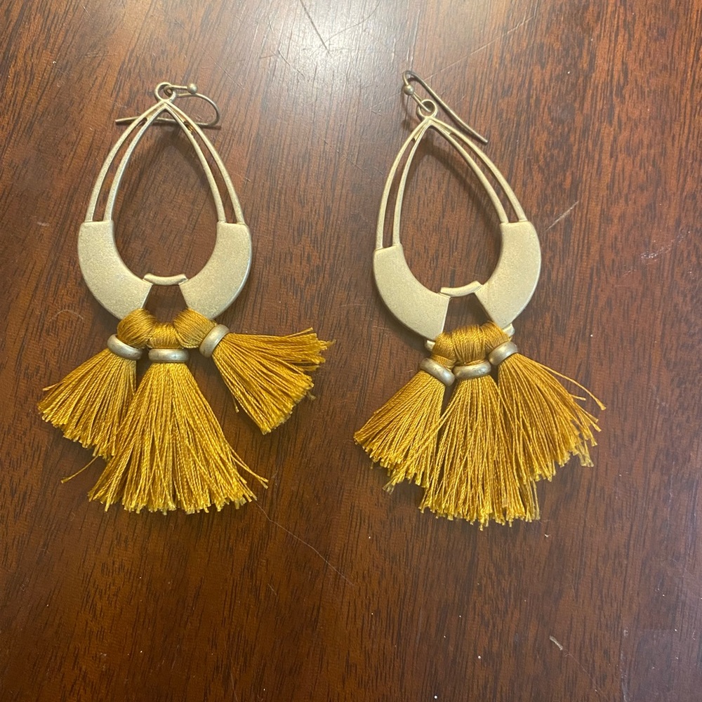 Mustard earrings